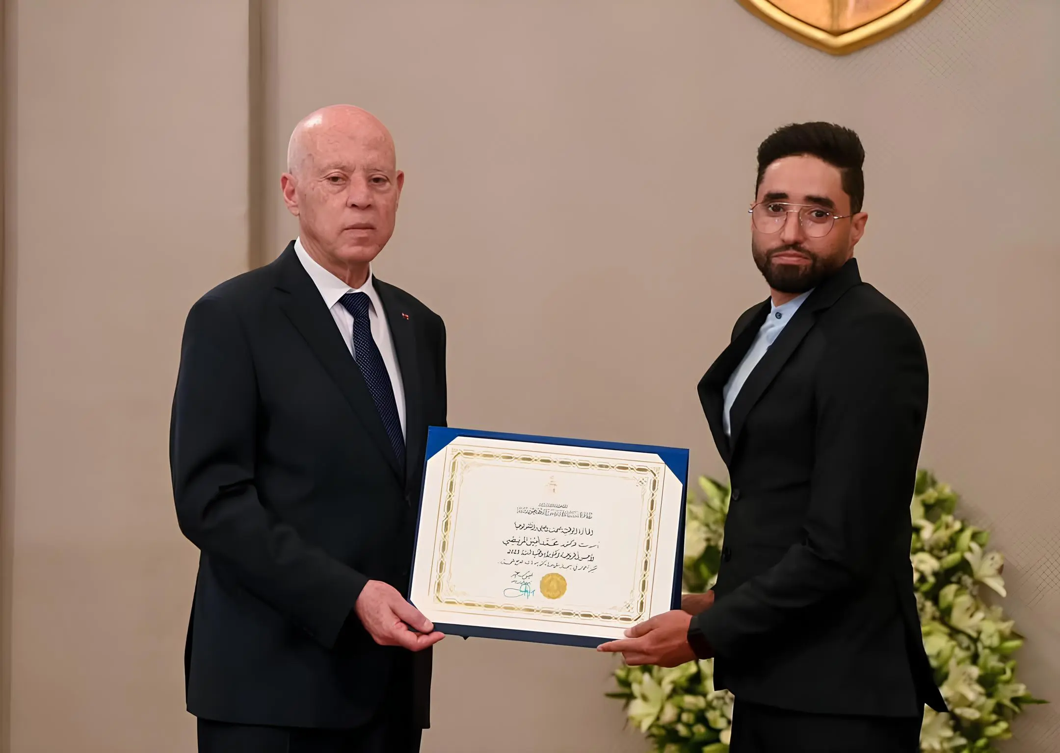 Mohamed Amine Marnissi honored by the President for excellence in Computer Vision and AI research